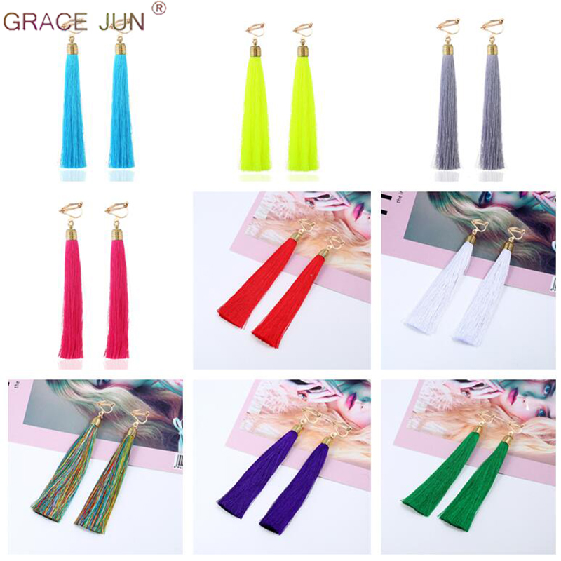 Tassel Earrings Boho - 12 cm & 5.1 ''Dài Tassel