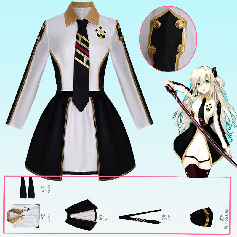 Women'S Anime Accessories - Anime Womens Costume Cosplay Suit Sky
