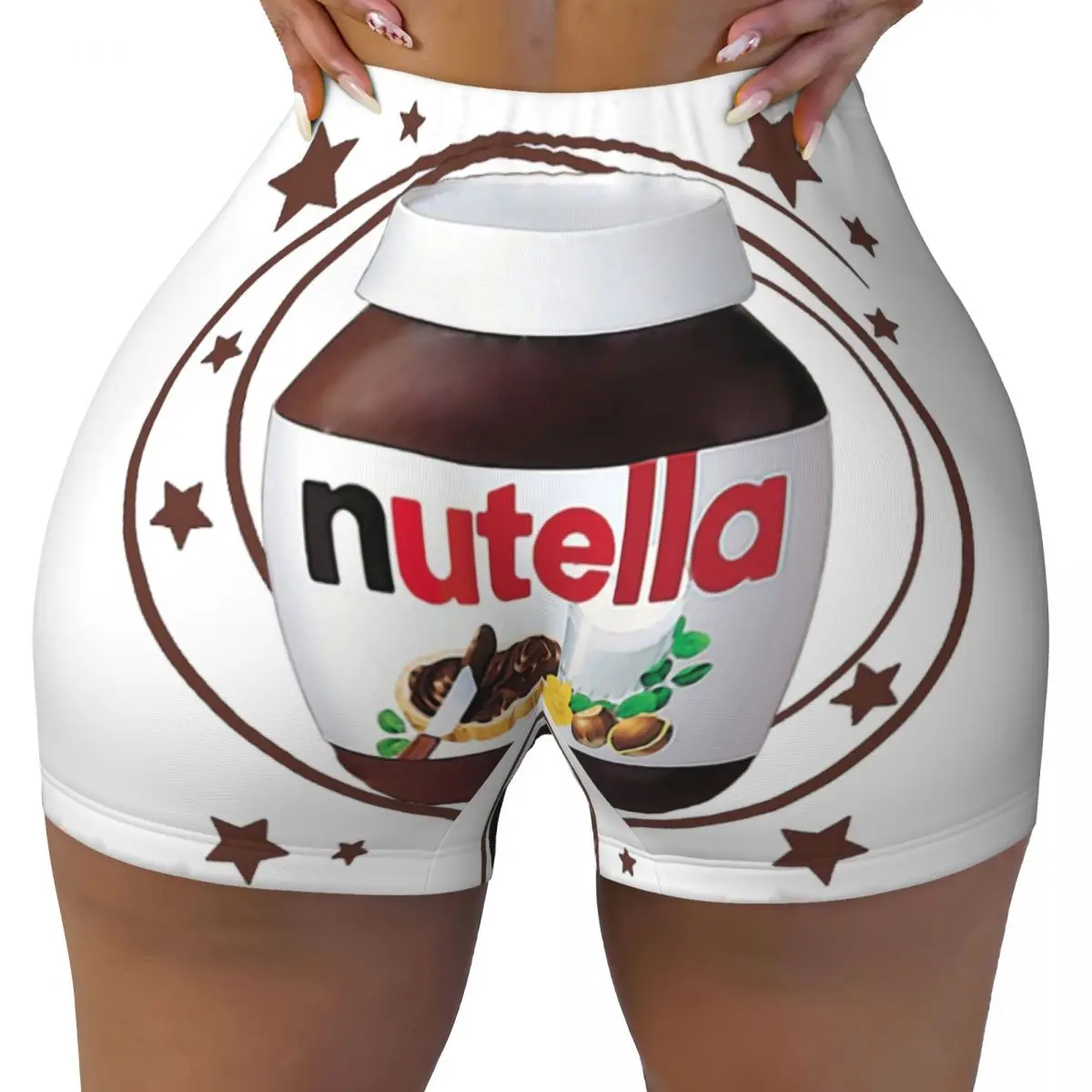 Women'S Volleyball Accessories - Custom Nutella Swirls Gym Volleyball Biker
