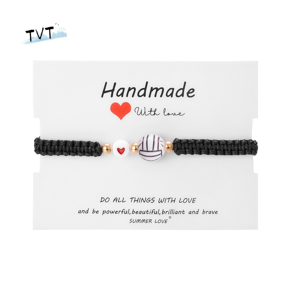 Women'S Volleyball Accessories - Handmade Basketball Baseball Bracelet Volleyball Korean