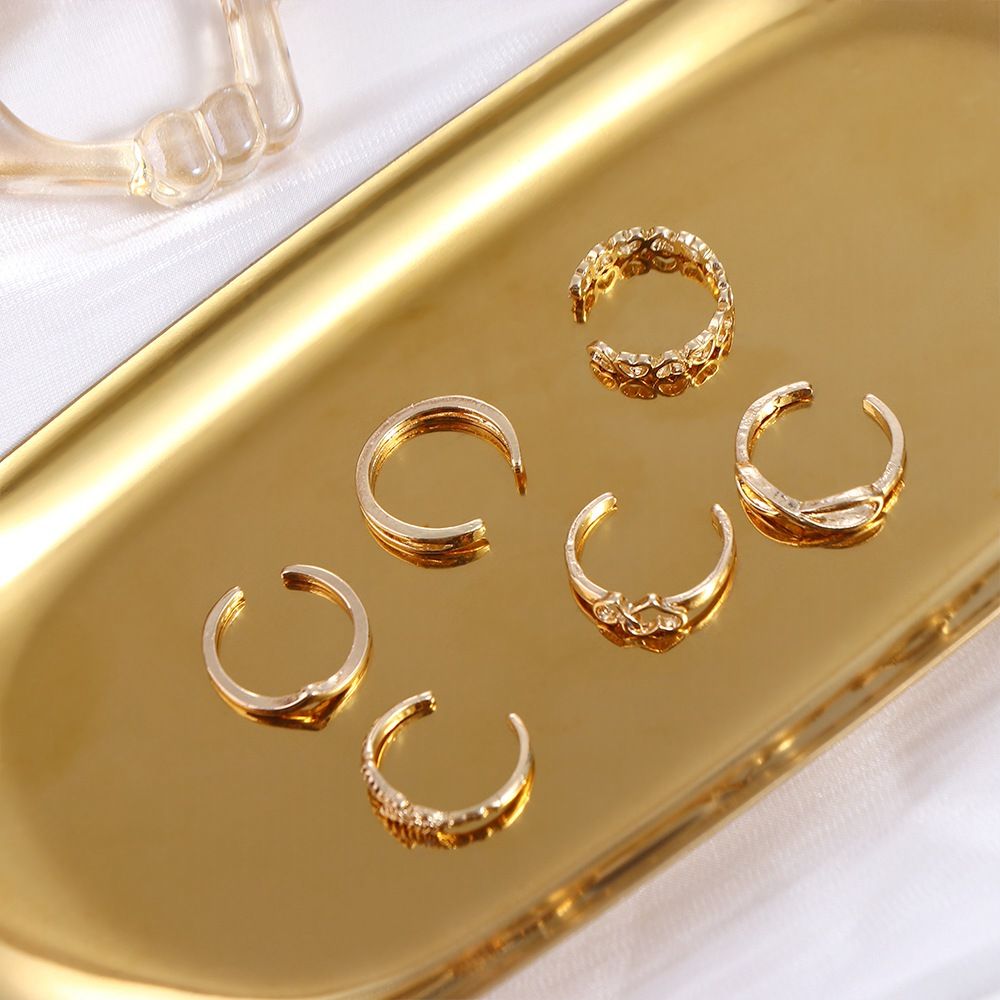 Women'S Korean Accessories - Heart Shape White Copper Open Simplicity