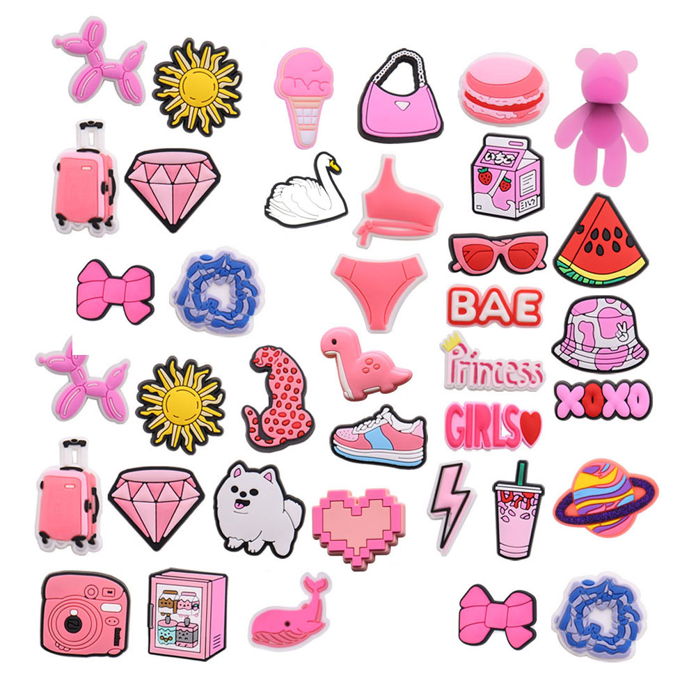 Women'S Accessories Crocs - Pink Hat Bag Shoe Charms for