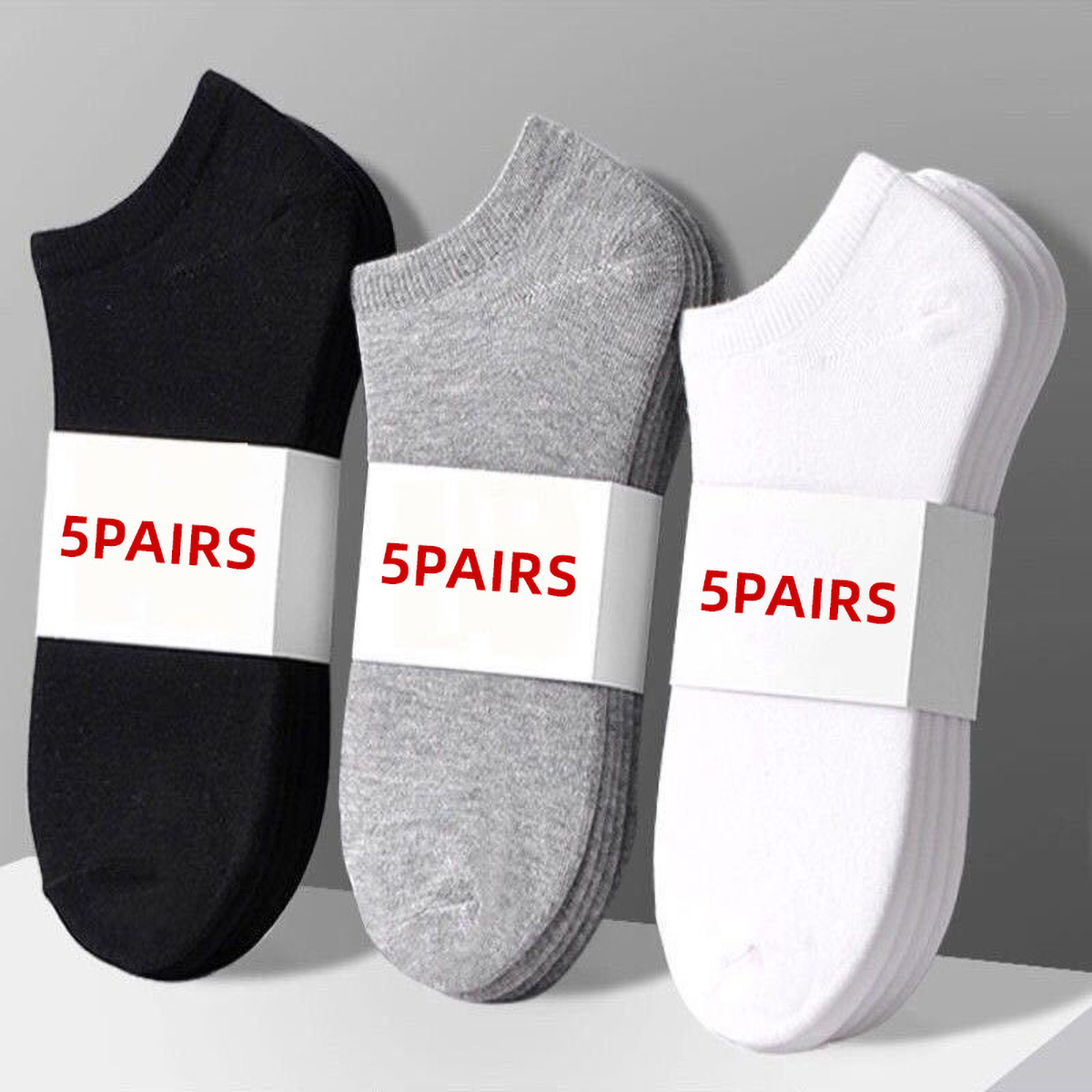 5 Pairs Unisex Casual Plain Co - đánh giá và giá Women'S Ankle Accessories