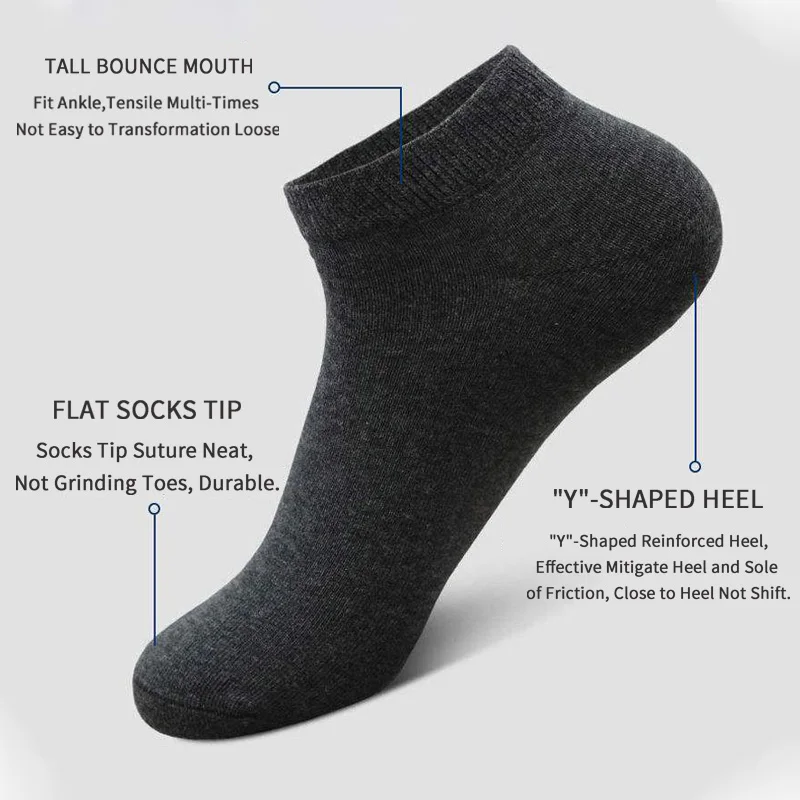 5 Pairs Unisex Casual Plain Co - đánh giá và giá Women'S Ankle Accessories