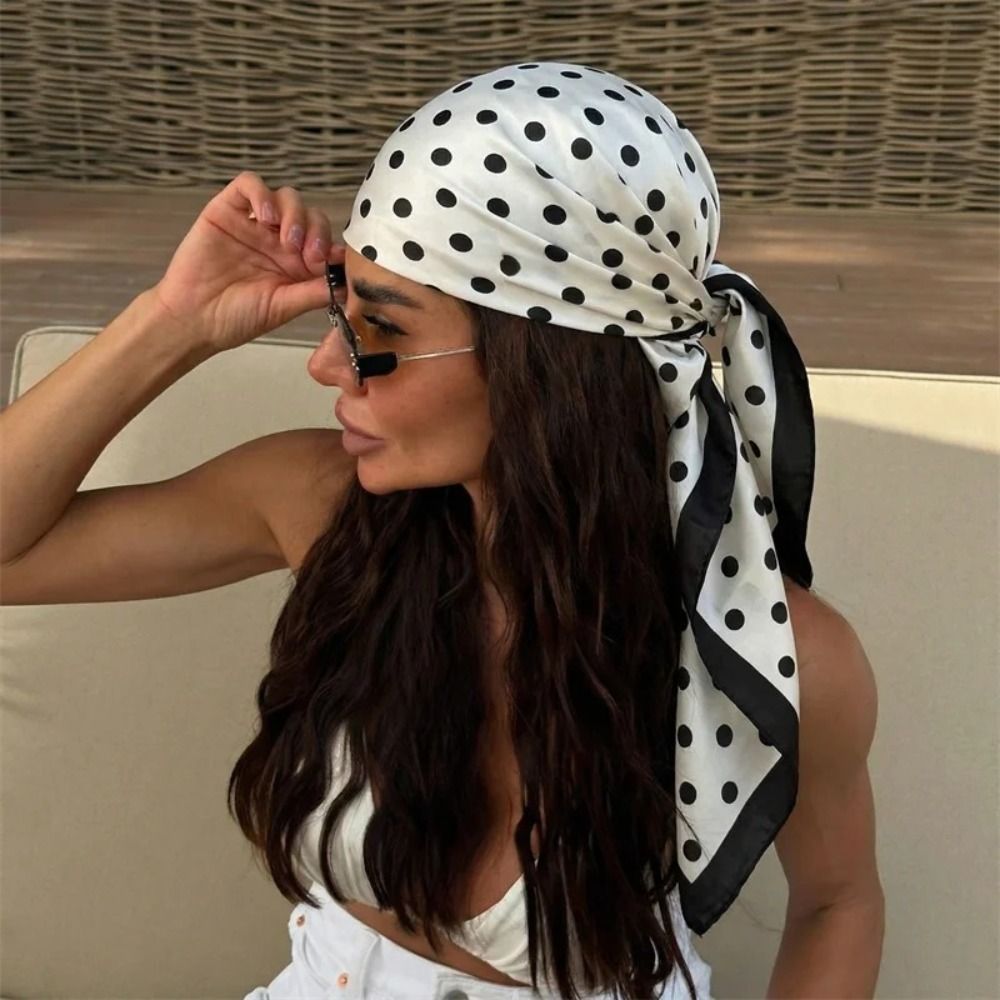Elegant Printed Dot Print Scar - đánh giá và giá Women'S Korean Accessories