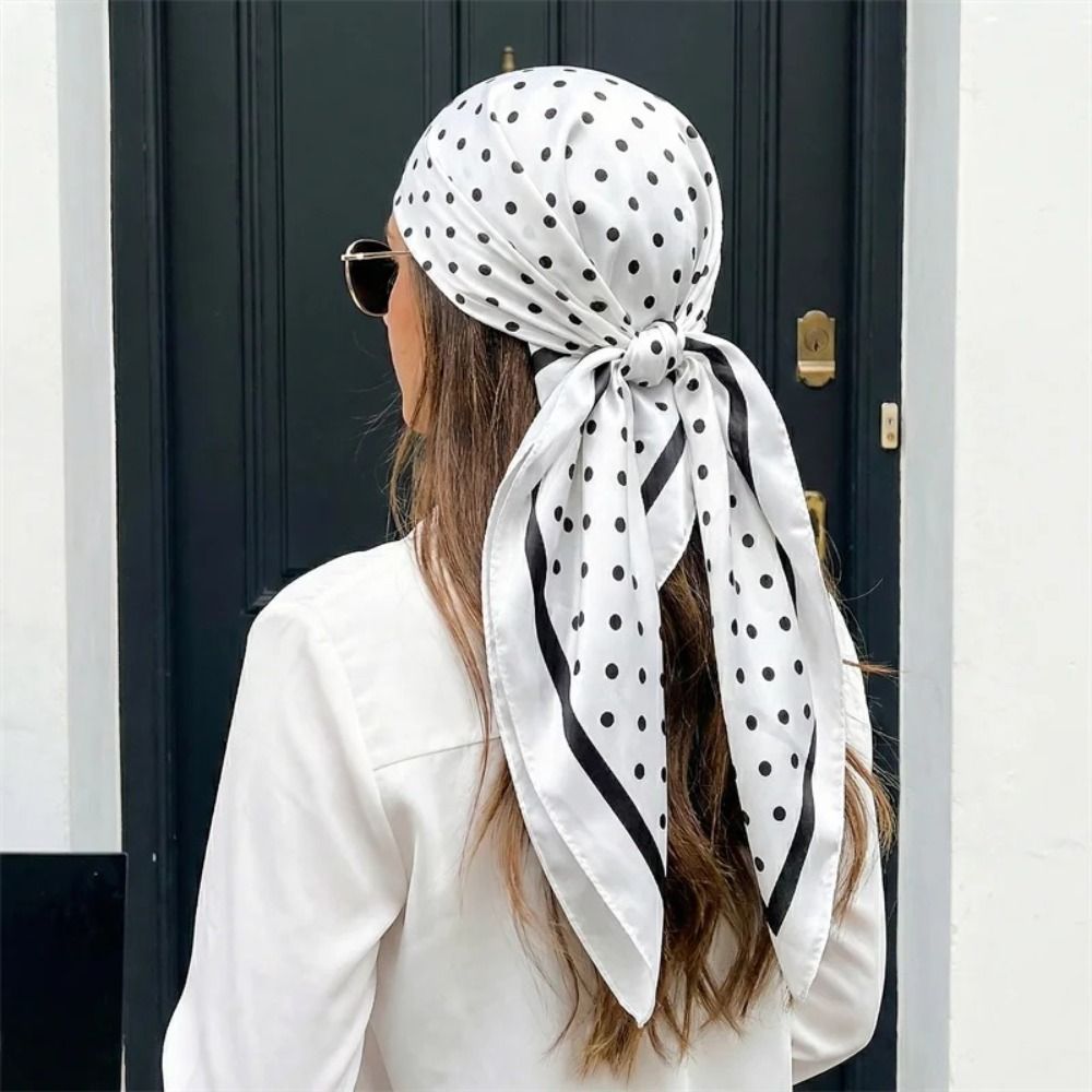 Elegant Printed Dot Print Scar - đánh giá và giá Women'S Korean Accessories