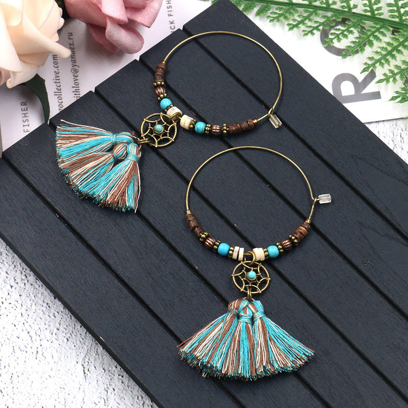 Bohemian Dreamcatcher Cotton T - đánh giá và giá Tassel Earrings Boho