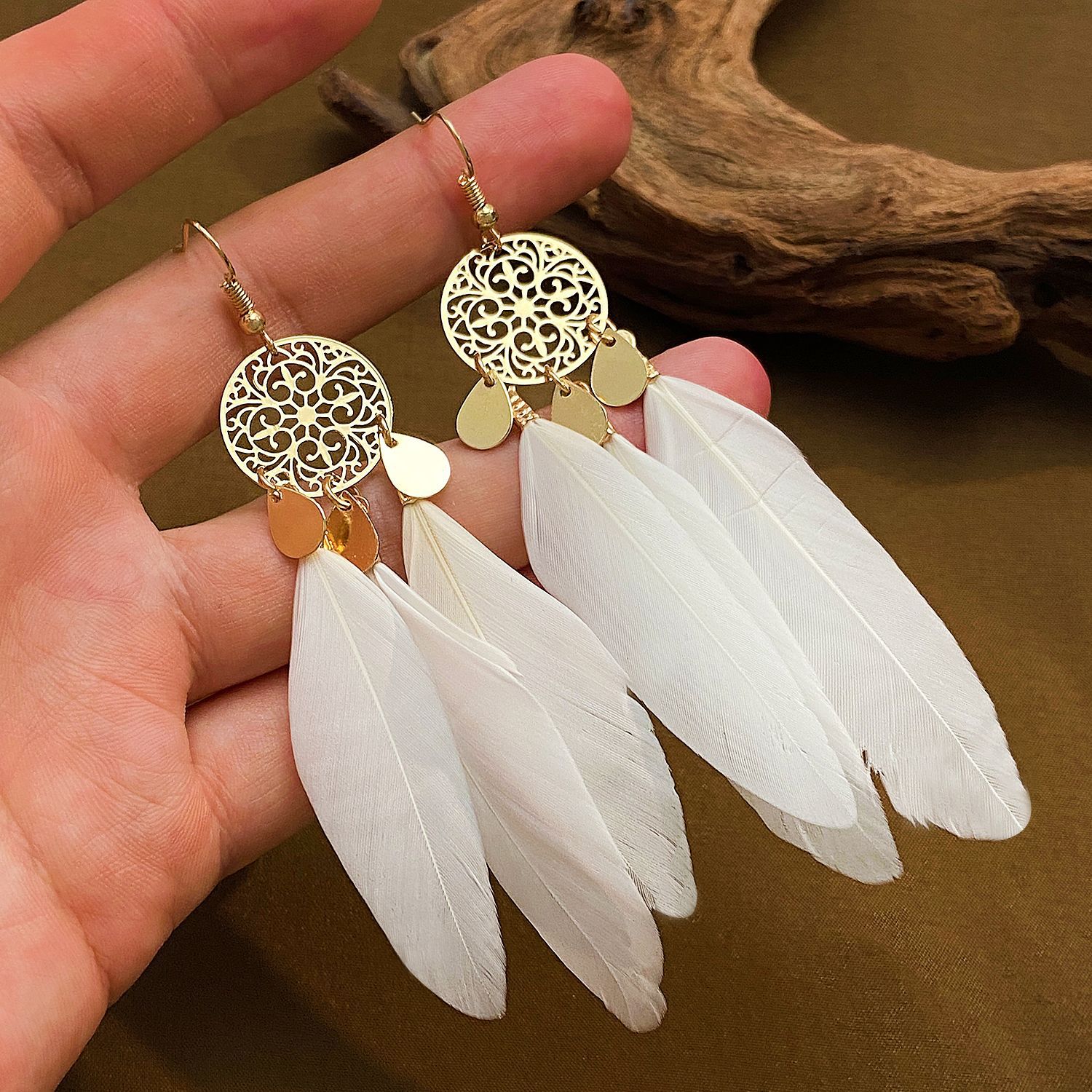 Exotic Bohemian Pink Feather T - đánh giá và giá Tassel Earrings Boho
