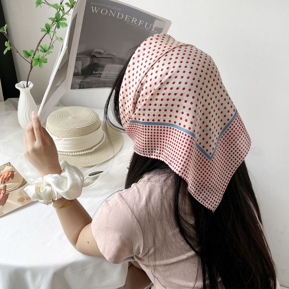 All-match Printed Dot Print Sc - đánh giá và giá Women'S Korean Accessories