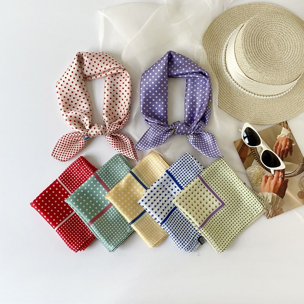All-match Printed Dot Print Sc - đánh giá và giá Women'S Korean Accessories