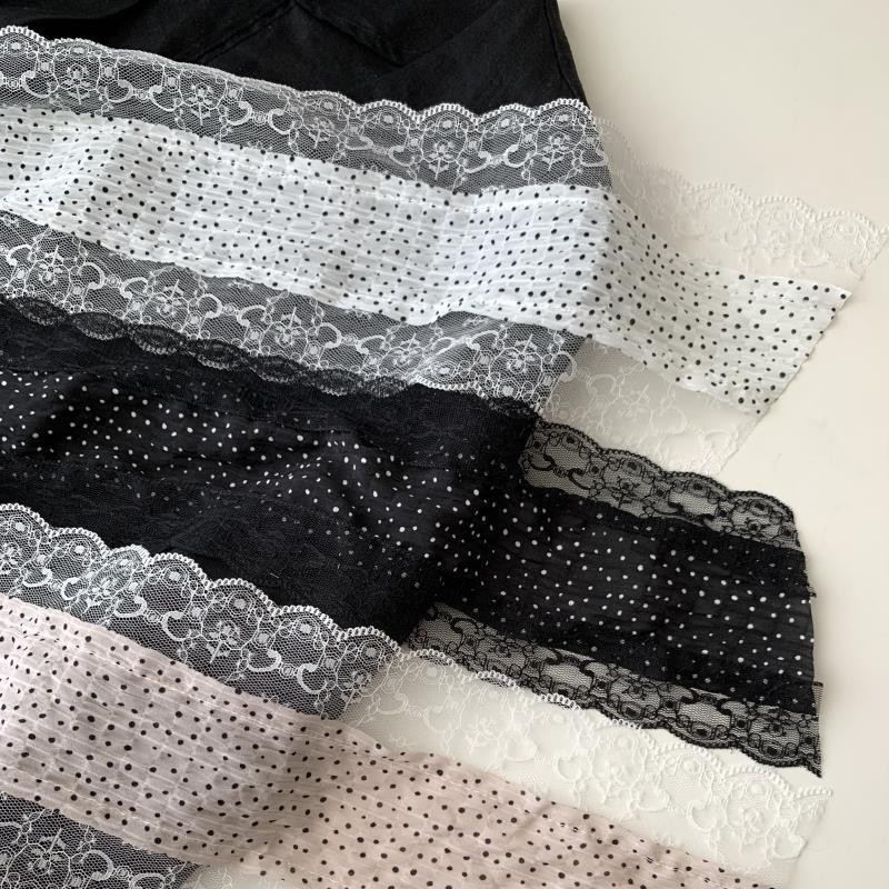 French Retro Long Stripe Polka - đánh giá và giá Women'S Korean Accessories