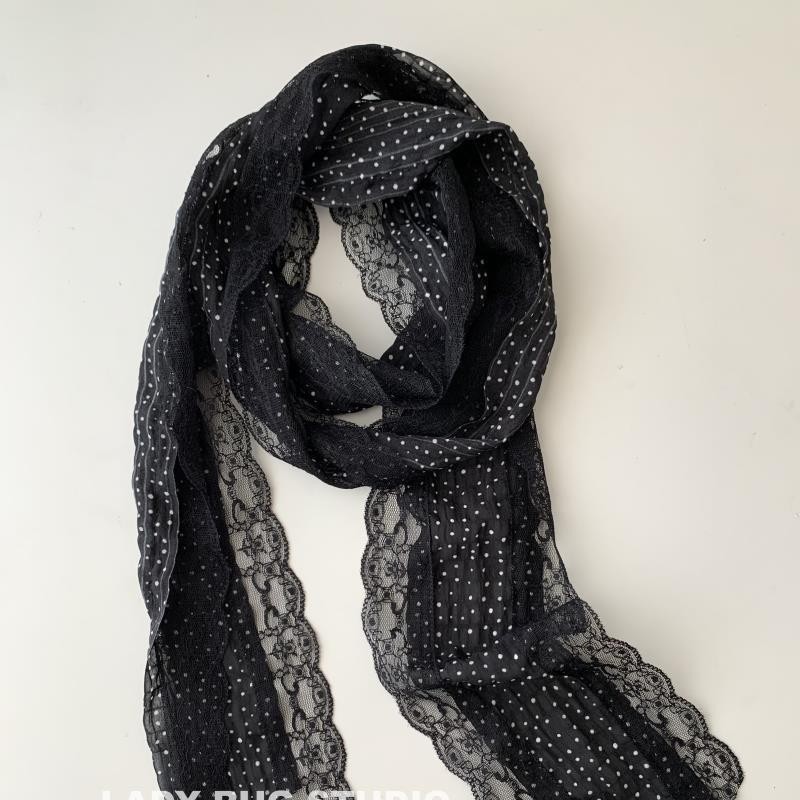French Retro Long Stripe Polka - đánh giá và giá Women'S Korean Accessories