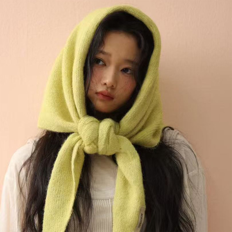 Korean Wool Knitted Triangle S - đánh giá và giá Women'S Korean Accessories