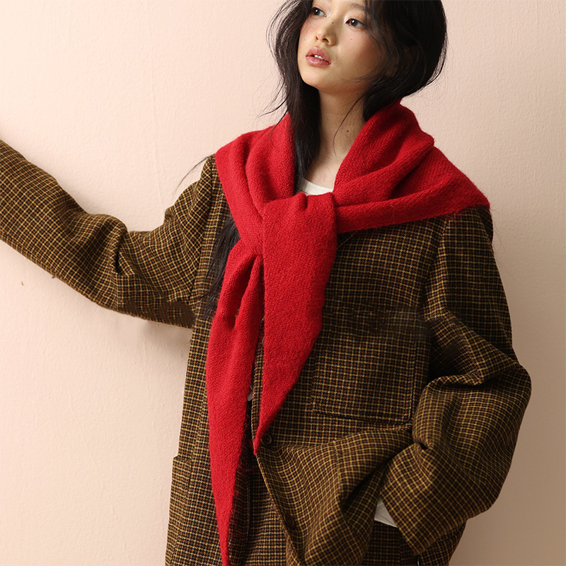 Korean Wool Knitted Triangle S - đánh giá và giá Women'S Korean Accessories