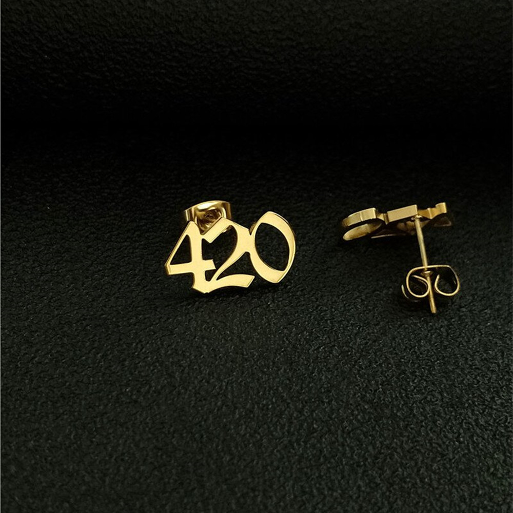 Custom Old English Number Stud - đánh giá và giá Women Accessories Name In English
