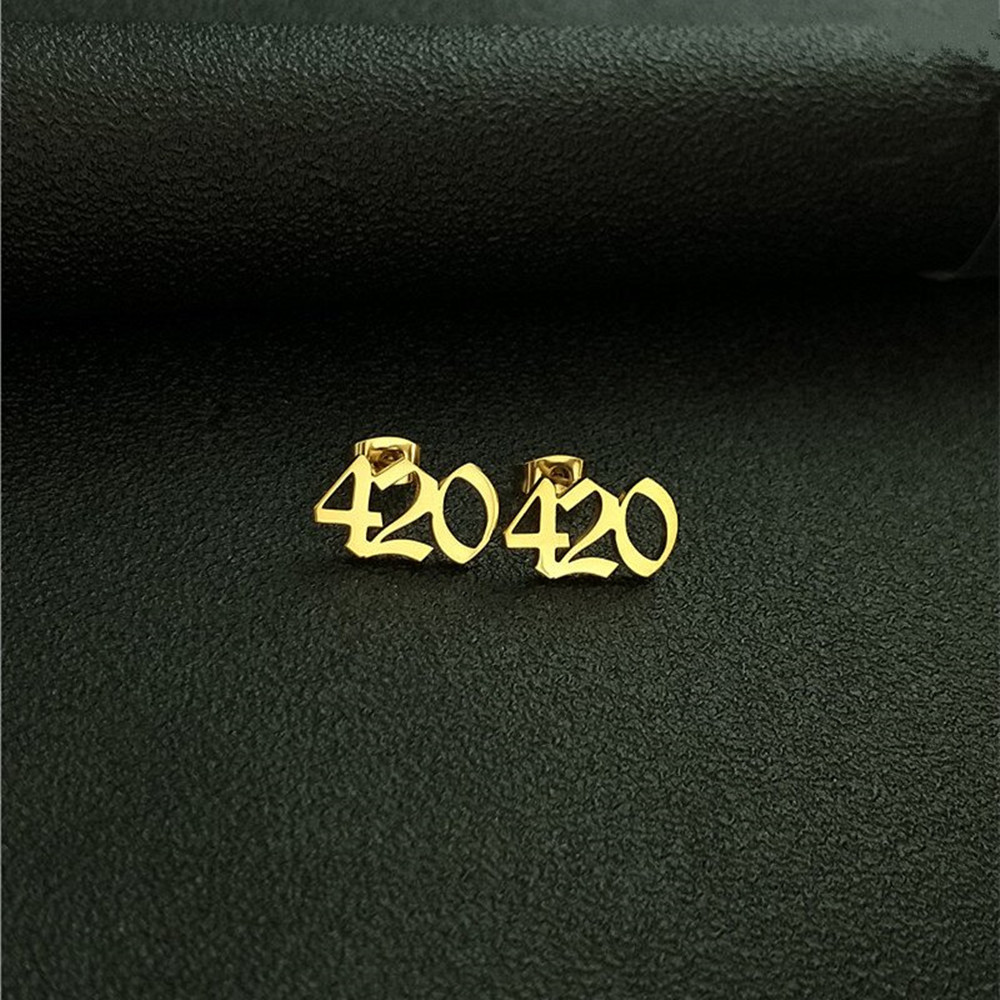 Custom Old English Number Stud - đánh giá và giá Women Accessories Name In English