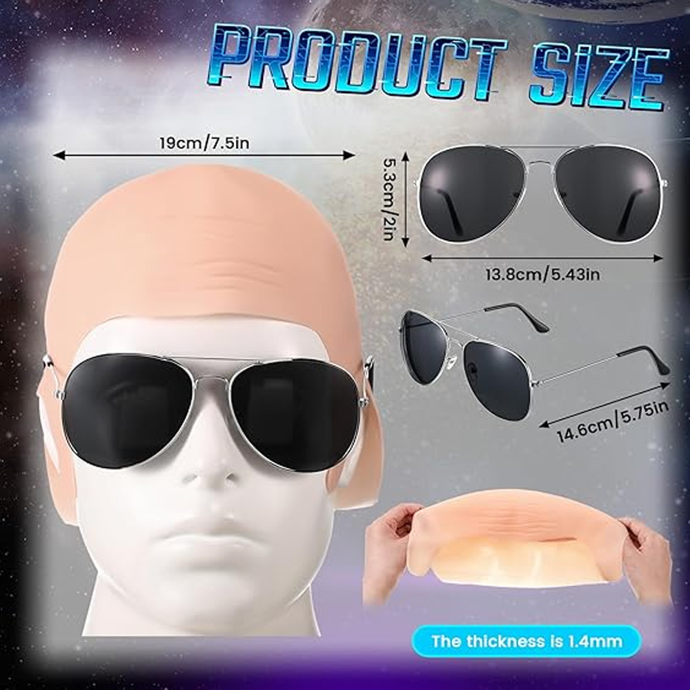 4 Pcs Bald Caps Set Makeup Bal - đánh giá và giá Women Accessories Combo