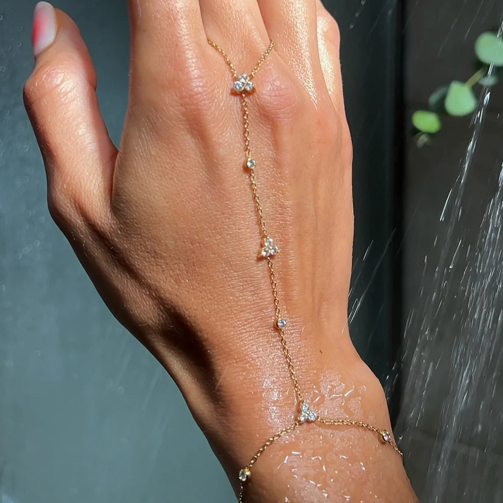 Crystal Fingerless Hand Chain  - đánh giá và giá Women Accessories In Amazon