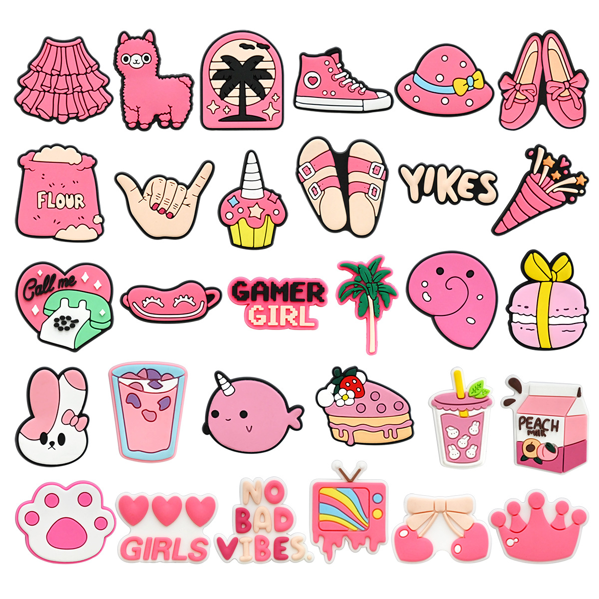 Cute Pink Shoe Charms Decorati - đánh giá và giá Women'S Accessories Crocs