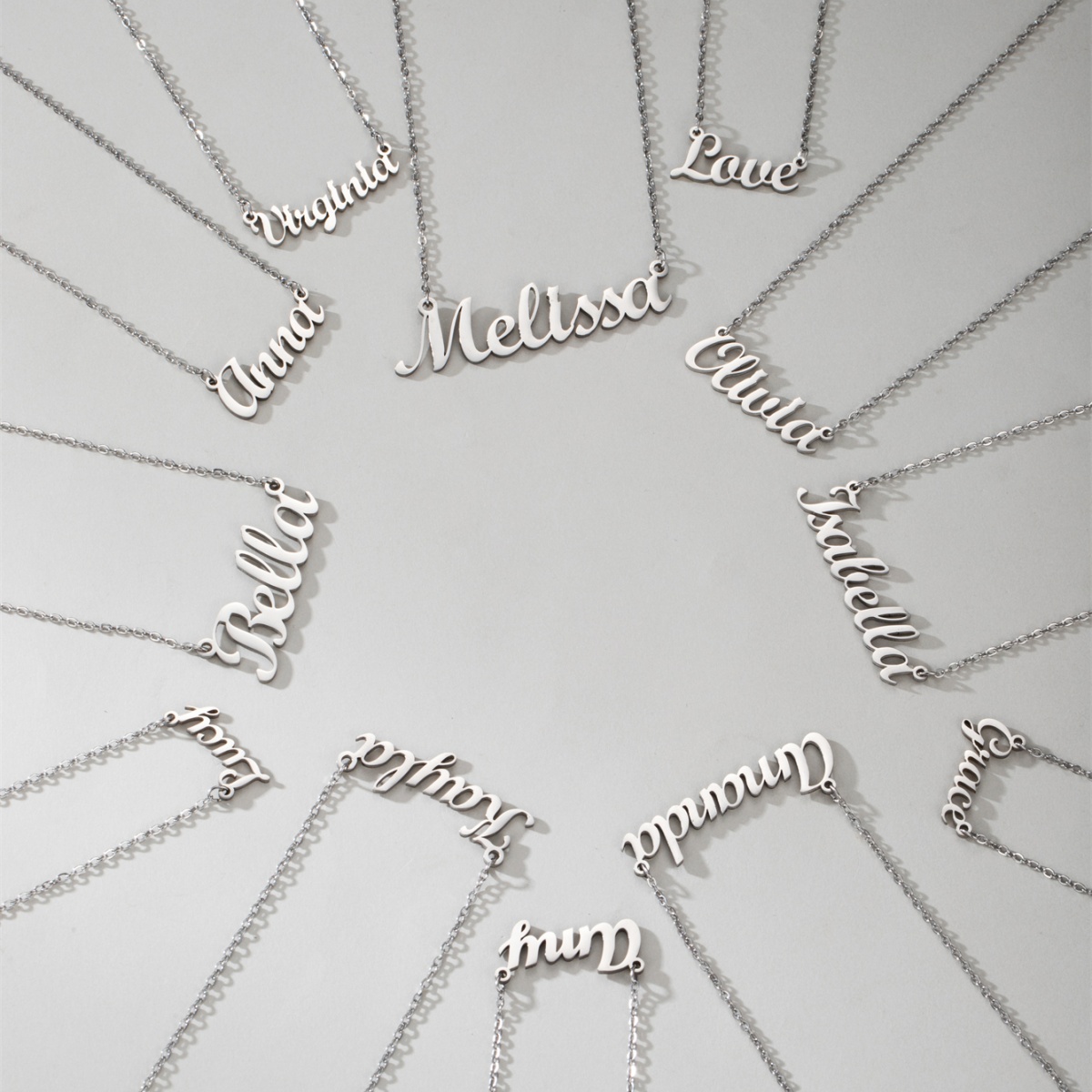 1 Steel English Name Necklace, - đánh giá và giá Women Accessories Name In English