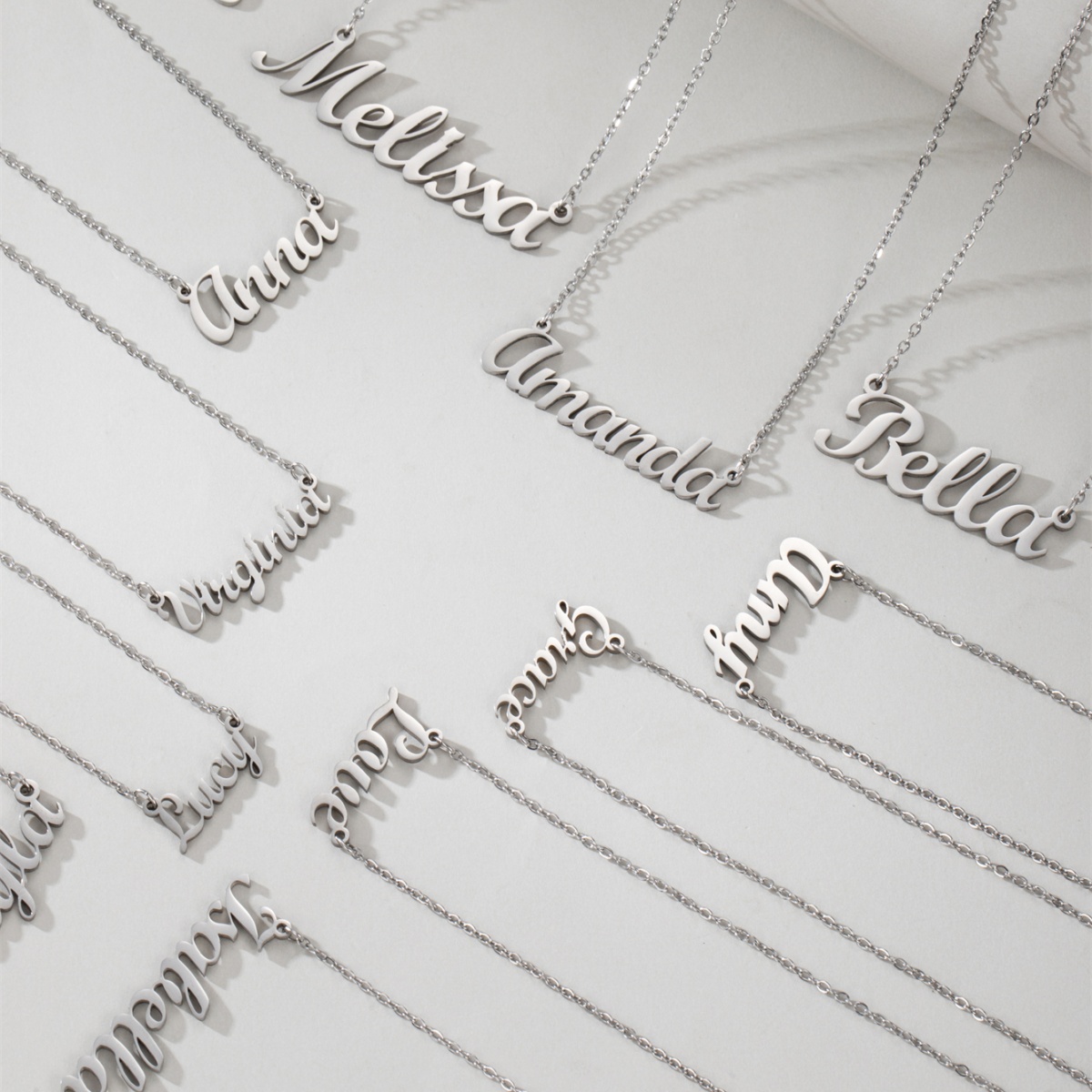 1 Steel English Name Necklace, - đánh giá và giá Women Accessories Name In English