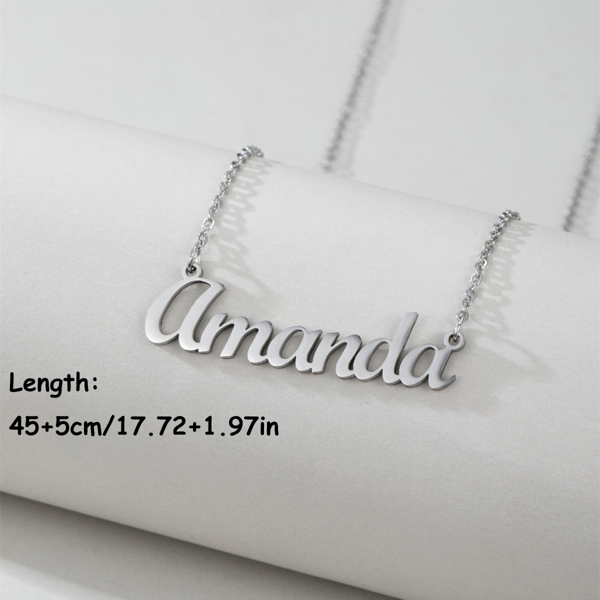 1 Steel English Name Necklace, - đánh giá và giá Women Accessories Name In English