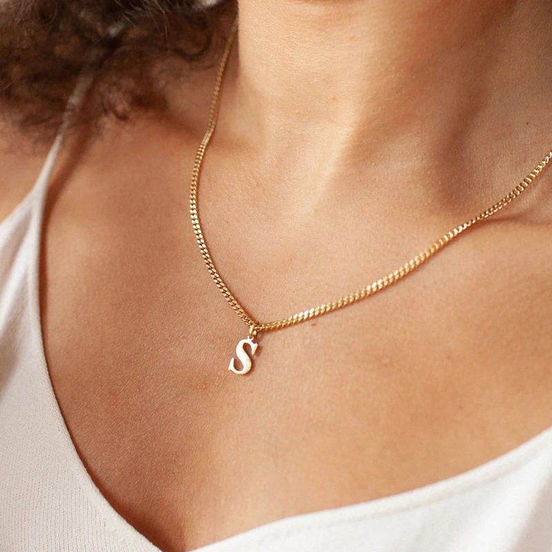DIY Cut English Alphabet Neckl - đánh giá và giá Women Accessories Name In English
