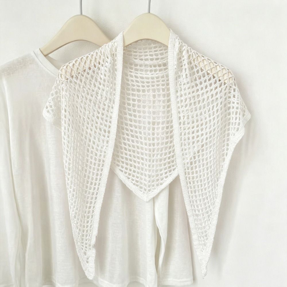 Solid Color Triangular Shawl Y - đánh giá và giá Women'S Korean Accessories