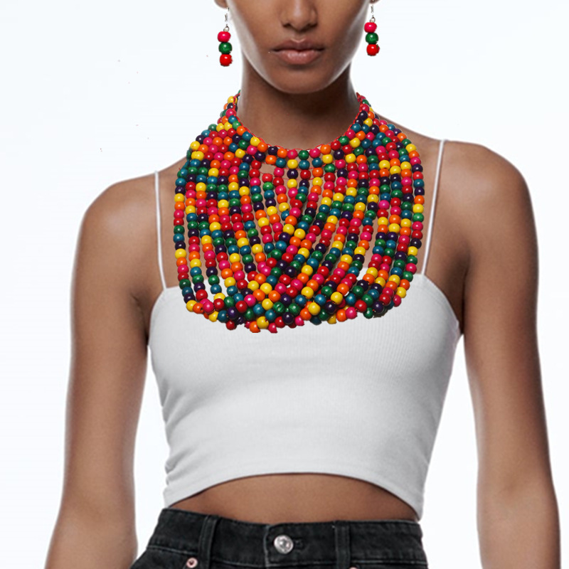 African style wood bead fringe - đánh giá và giá Women Accessories In Amazon