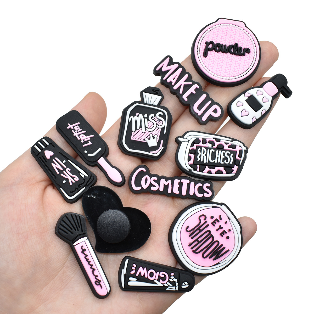 Pink Beauty Makeup Shoe Charms - đánh giá và giá Women'S Accessories Crocs