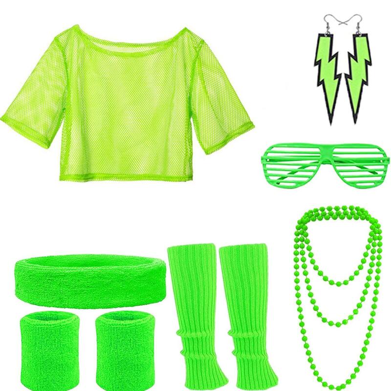 80s Hippie Disco Outfit Set Ne - đánh giá và giá Women Accessories Products
