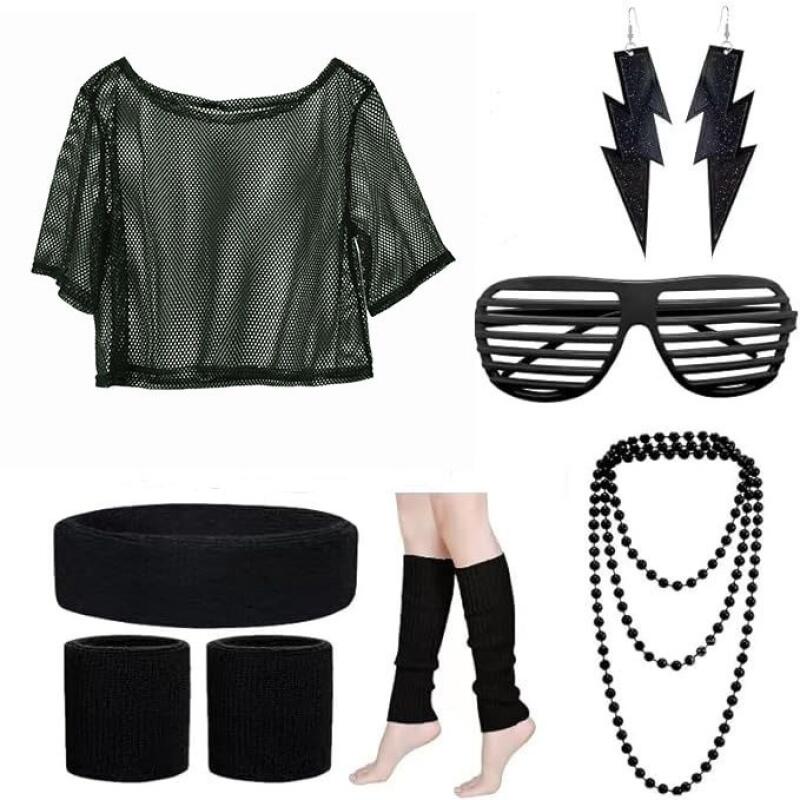 80s Hippie Disco Outfit Set Ne - đánh giá và giá Women Accessories Products