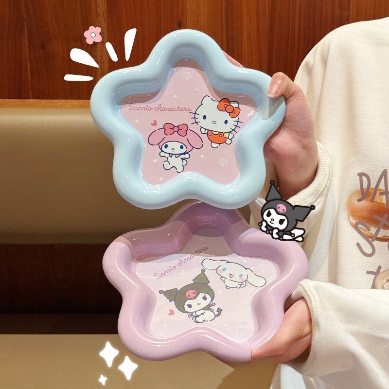 Cartoon Cat Print Ceramic Dinn - đánh giá và giá Women Accessories Combo