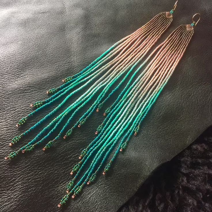 Rice bead earrings Gradient co - đánh giá và giá Tassel Earrings Boho