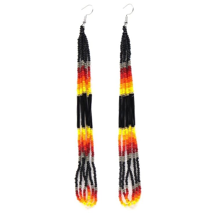 Rice bead earrings Gradient co - đánh giá và giá Tassel Earrings Boho
