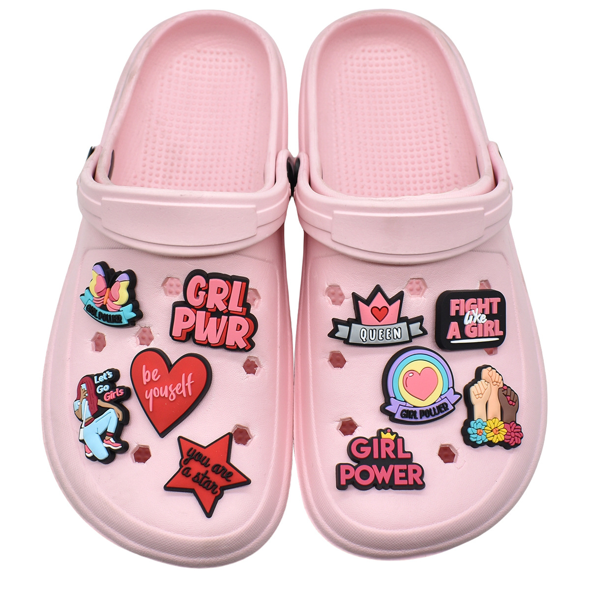 Cute Pink Power Shoe Charms De - đánh giá và giá Women'S Accessories Crocs