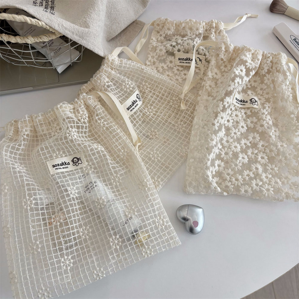 Lace Embroidered Daisy Mesh Dr - đánh giá và giá Women Accessories Products