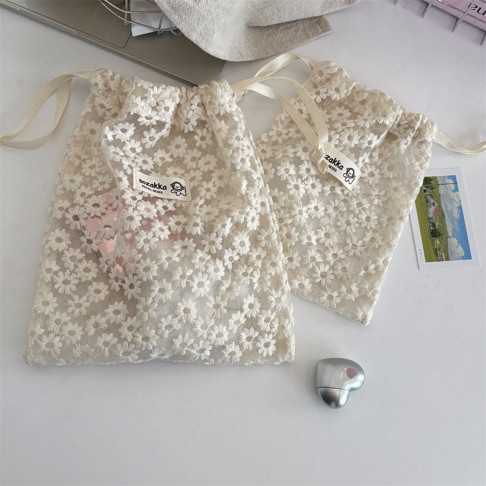 Lace Embroidered Daisy Mesh Dr - đánh giá và giá Women Accessories Products