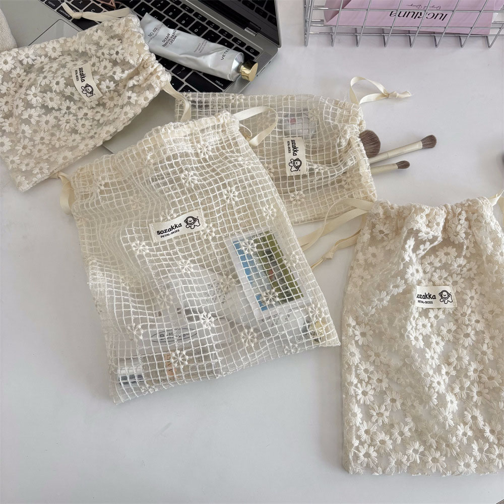 Lace Embroidered Daisy Mesh Dr - đánh giá và giá Women Accessories Products
