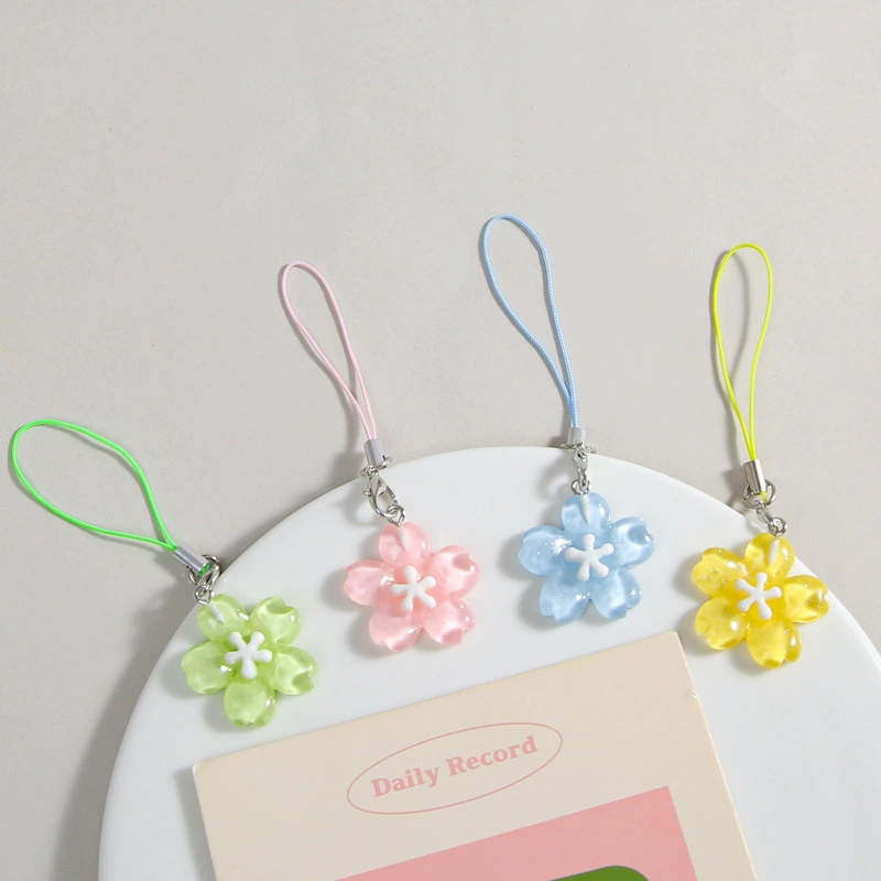 Colorful Resin Flower Phone Ch - đánh giá và giá Women'S Korean Accessories