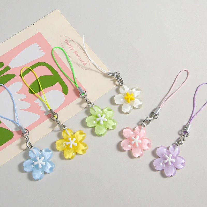 Colorful Resin Flower Phone Ch - đánh giá và giá Women'S Korean Accessories
