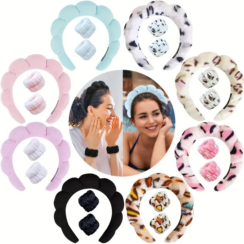 3Pcs/set Makeup Headband Puffy - đánh giá và giá Women Accessories Combo