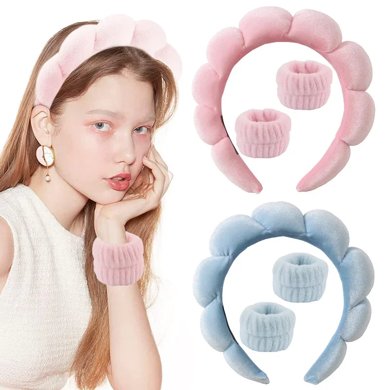 3Pcs/set Makeup Headband Puffy - đánh giá và giá Women Accessories Combo